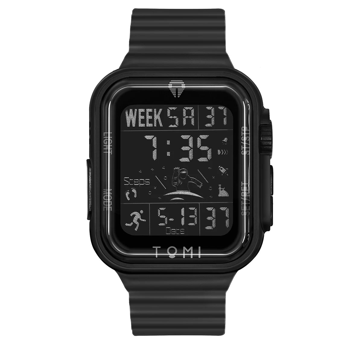TOMI Pro Men’s Smartwatch – 1.86” AMOLED Touchscreen, Minimalist Design