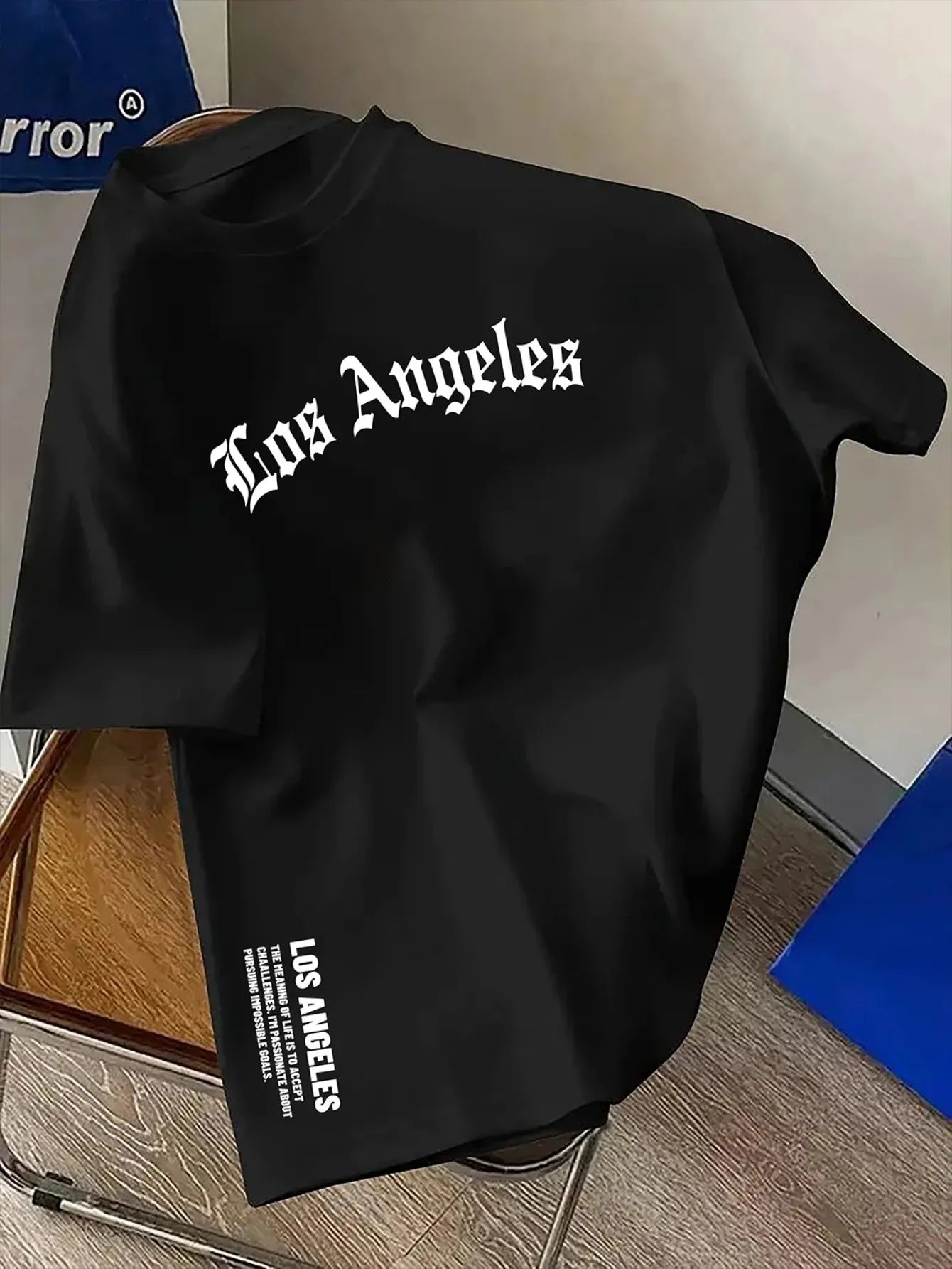 Men’s Los Angeles Oversized Cotton T-Shirt – Minimalist Streetwear Tee