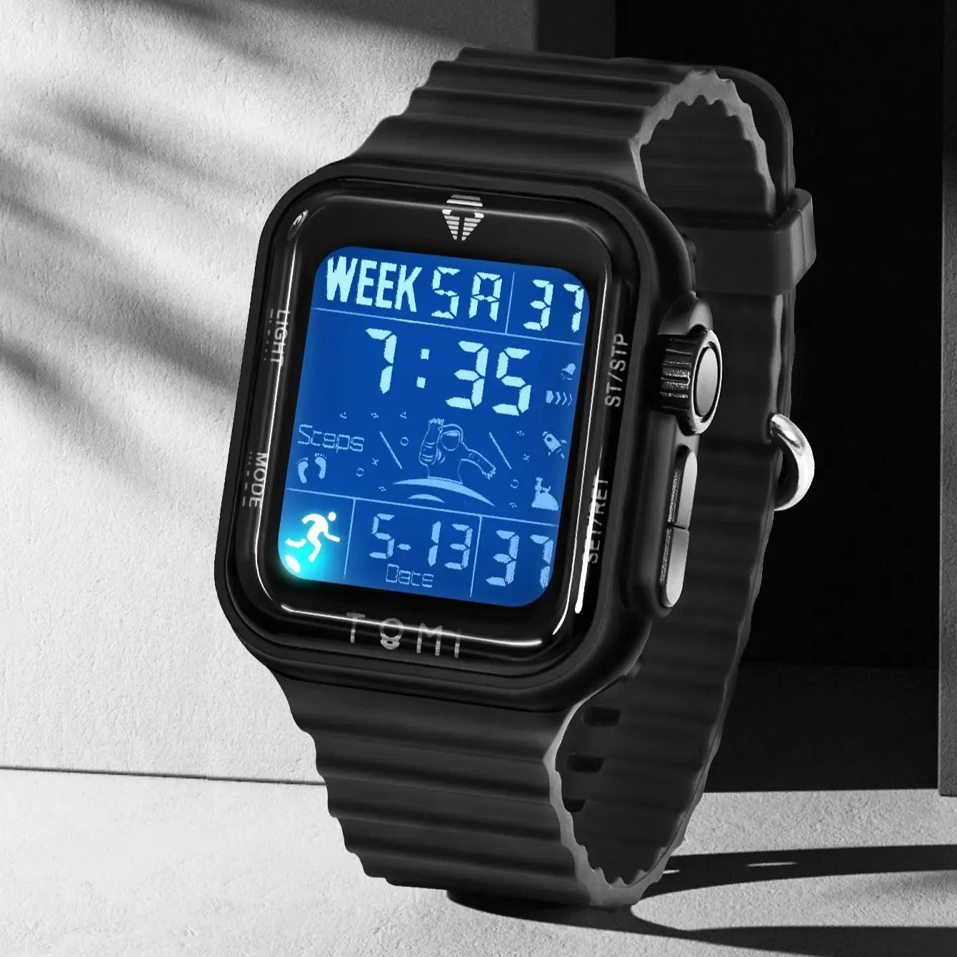 TOMI Pro Men’s Smartwatch – 1.86” AMOLED Touchscreen, Minimalist Design