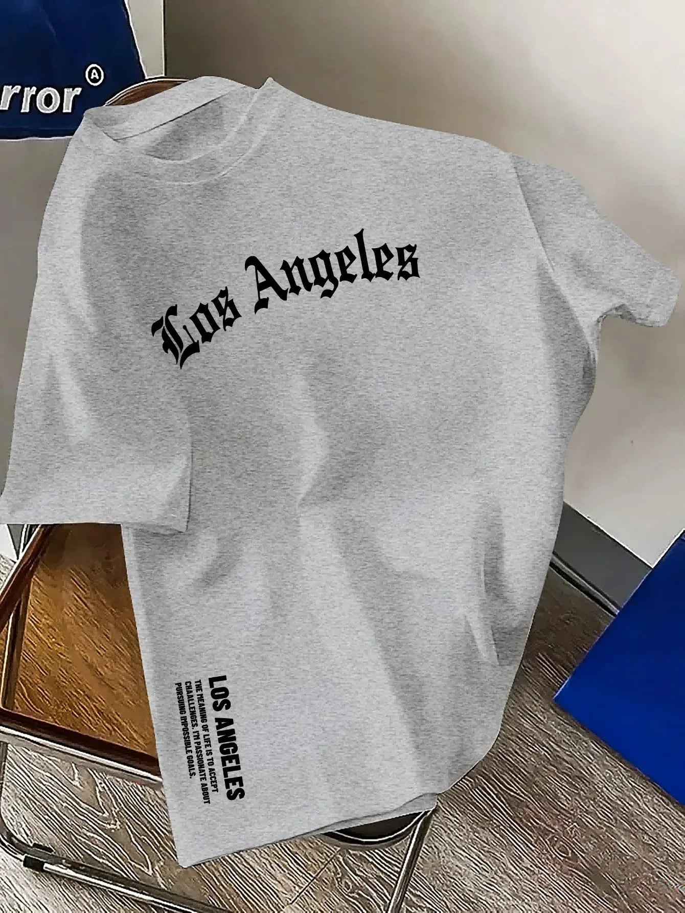 Men’s Los Angeles Oversized Cotton T-Shirt – Minimalist Streetwear Tee