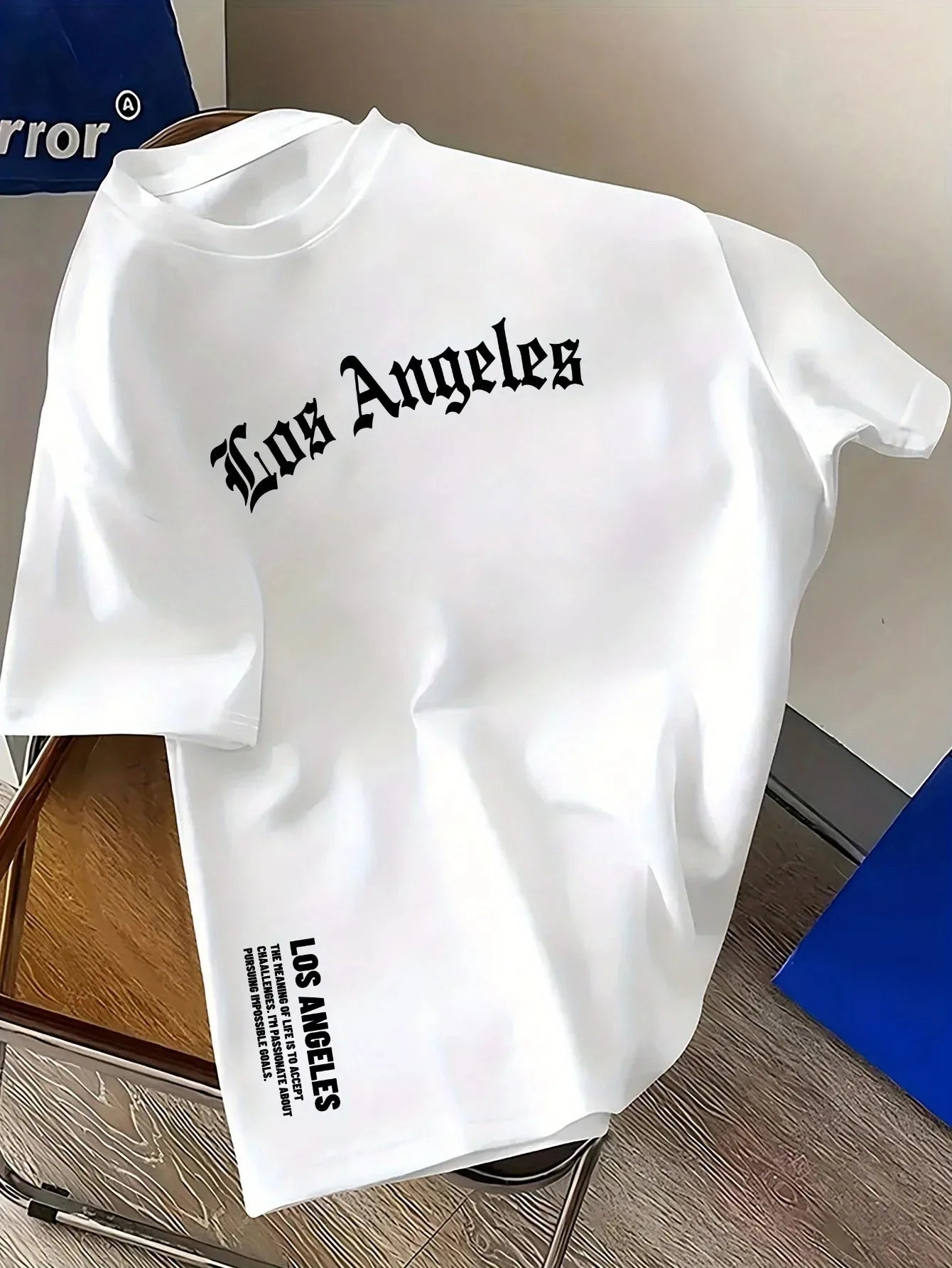 Men’s Los Angeles Oversized Cotton T-Shirt – Minimalist Streetwear Tee