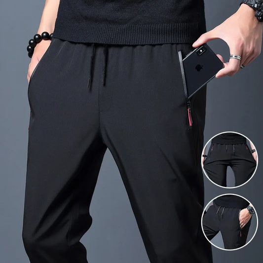 Men’s Slim Fit Jogger Pants – Stretch Waist Casual Trousers (Plus Sizes)