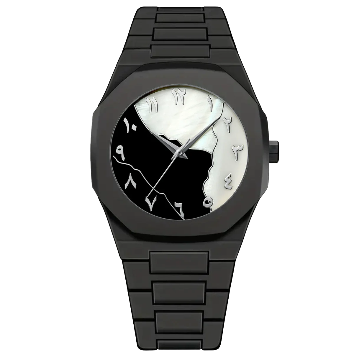 LUCKYFOXNew high-end watches men's trend graffiti art quartz watches