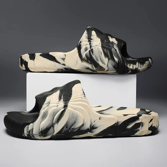 Men’s Summer Slide Sandals – Lightweight Comfort House & Beach Slippers