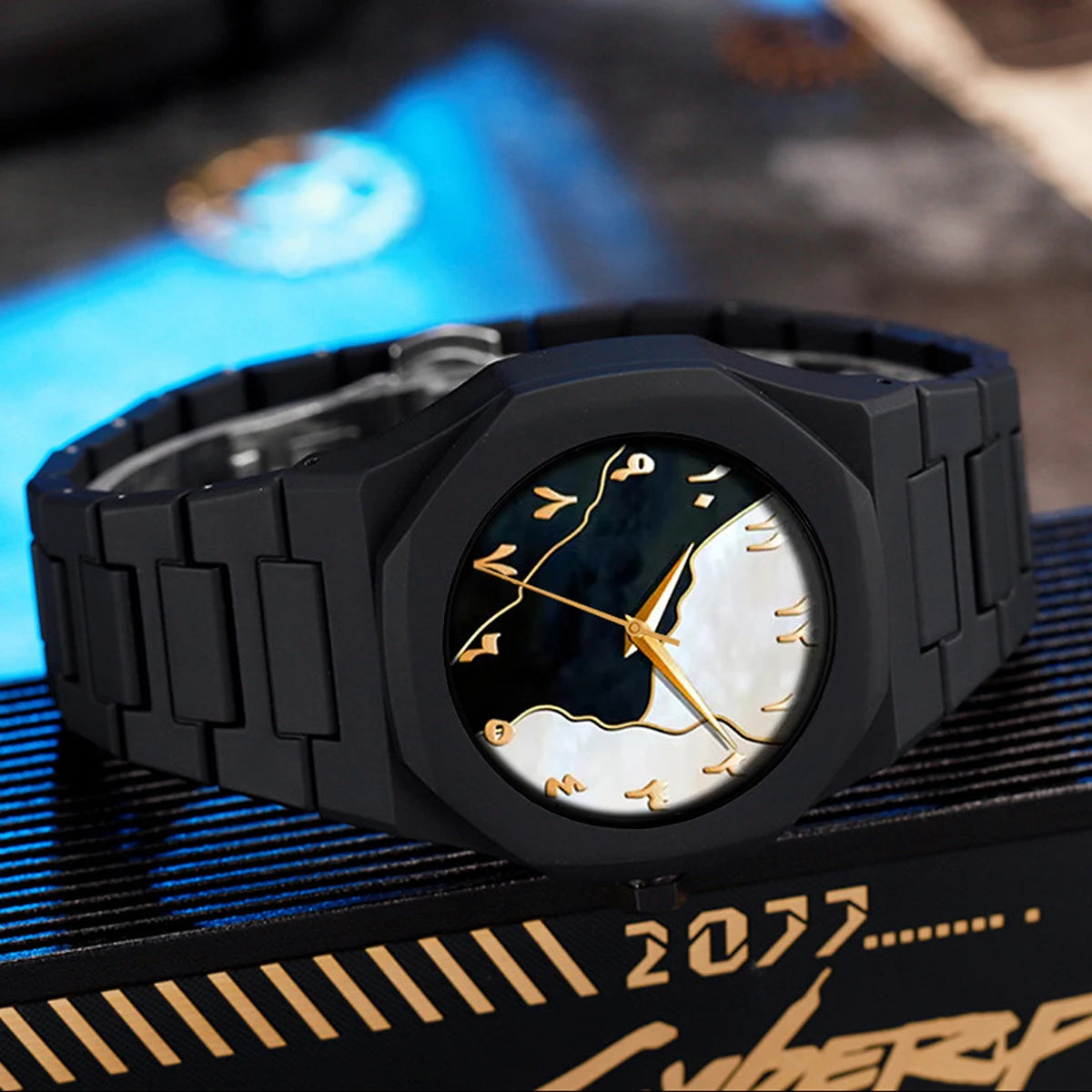 Men’s Waterproof Silicone Quartz Watch – 40mm Sport & Casual Style