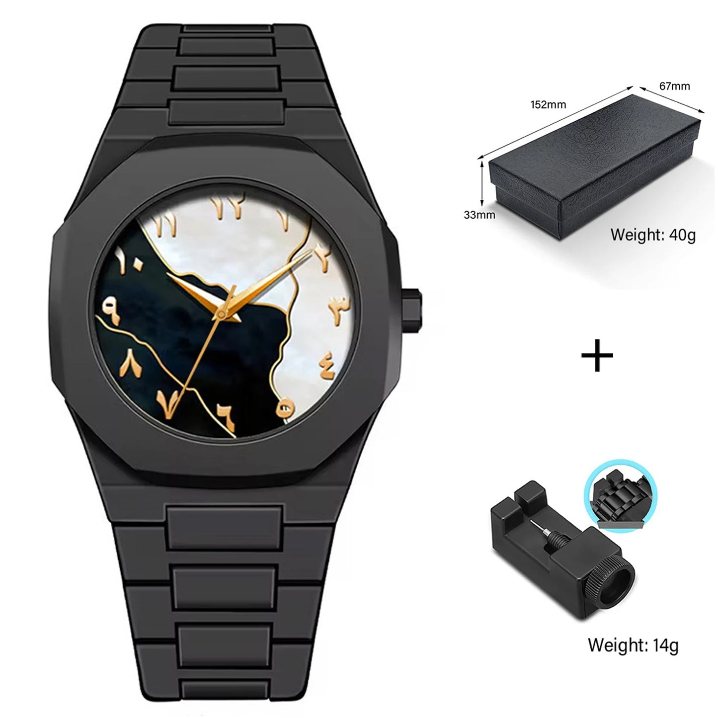 Men’s Waterproof Silicone Quartz Watch – 40mm Sport & Casual Style