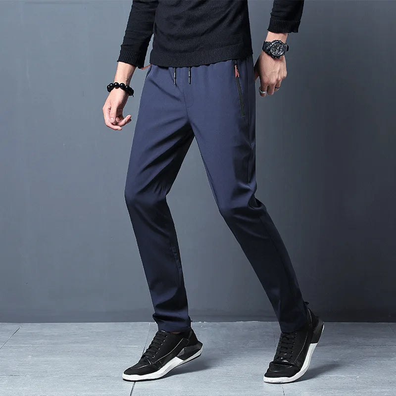 Men’s Slim Fit Jogger Pants – Stretch Waist Casual Trousers (Plus Sizes)
