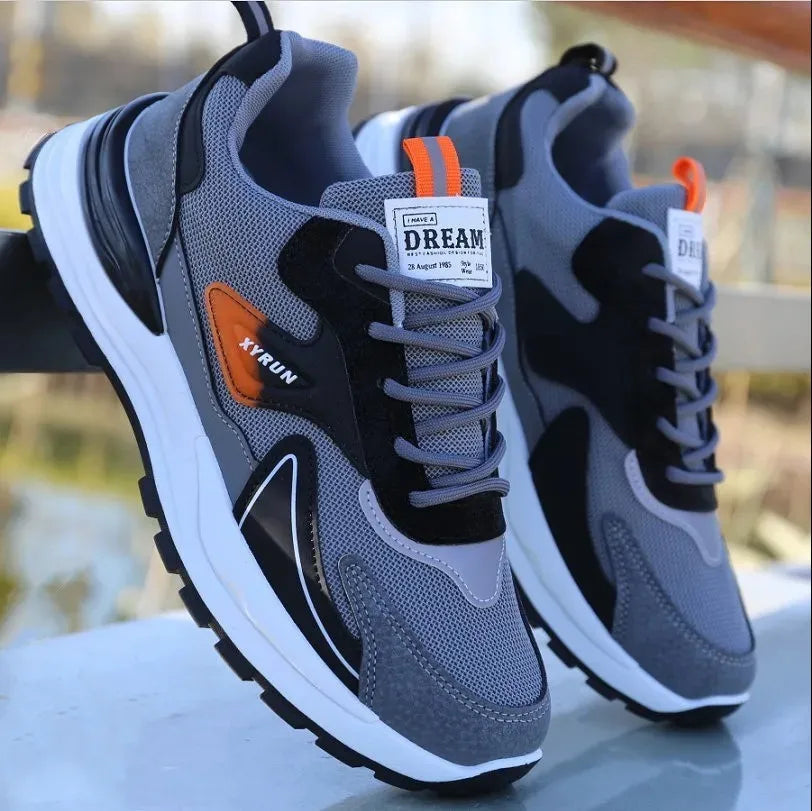 Men’s Breathable Mesh Sneakers – Lightweight Casual Running Shoes