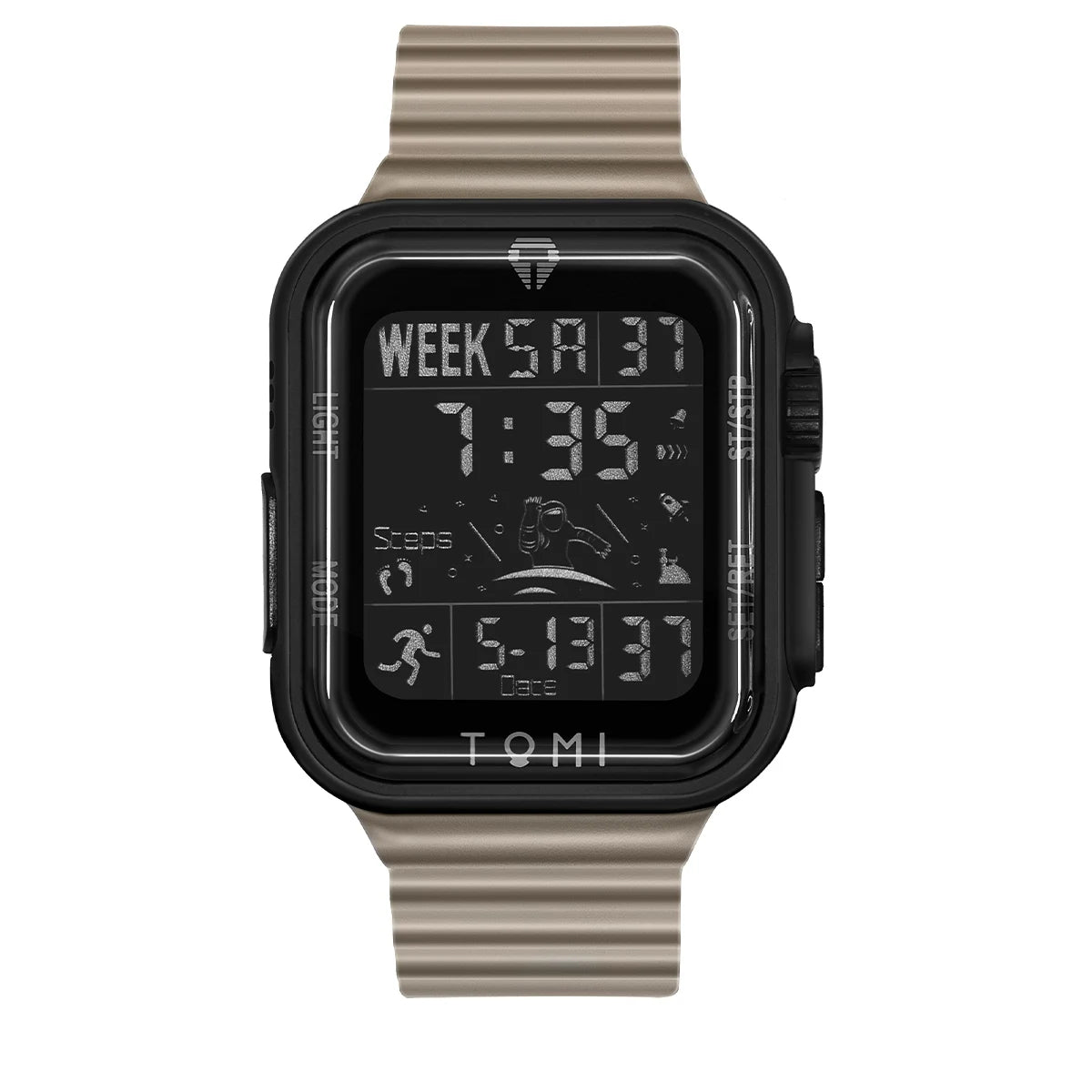 TOMI Pro Men’s Smartwatch – 1.86” AMOLED Touchscreen, Minimalist Design