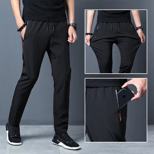 Men’s Slim Fit Jogger Pants – Stretch Waist Casual Trousers (Plus Sizes)