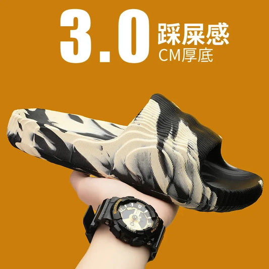 Men’s Summer Slide Sandals – Lightweight Comfort House & Beach Slippers