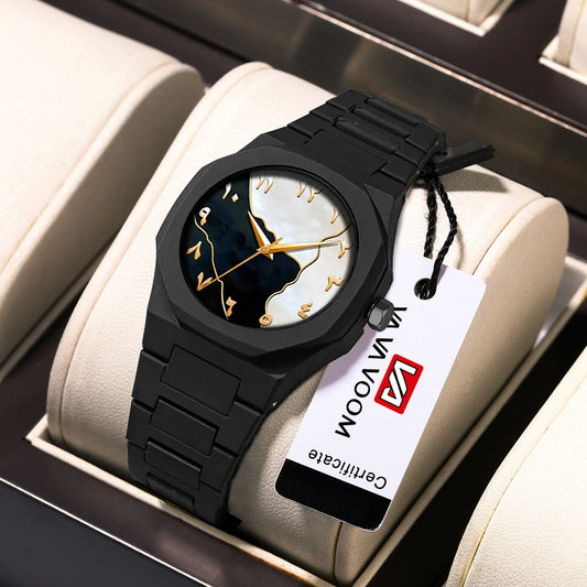 Men’s Waterproof Silicone Quartz Watch – 40mm Sport & Casual Style