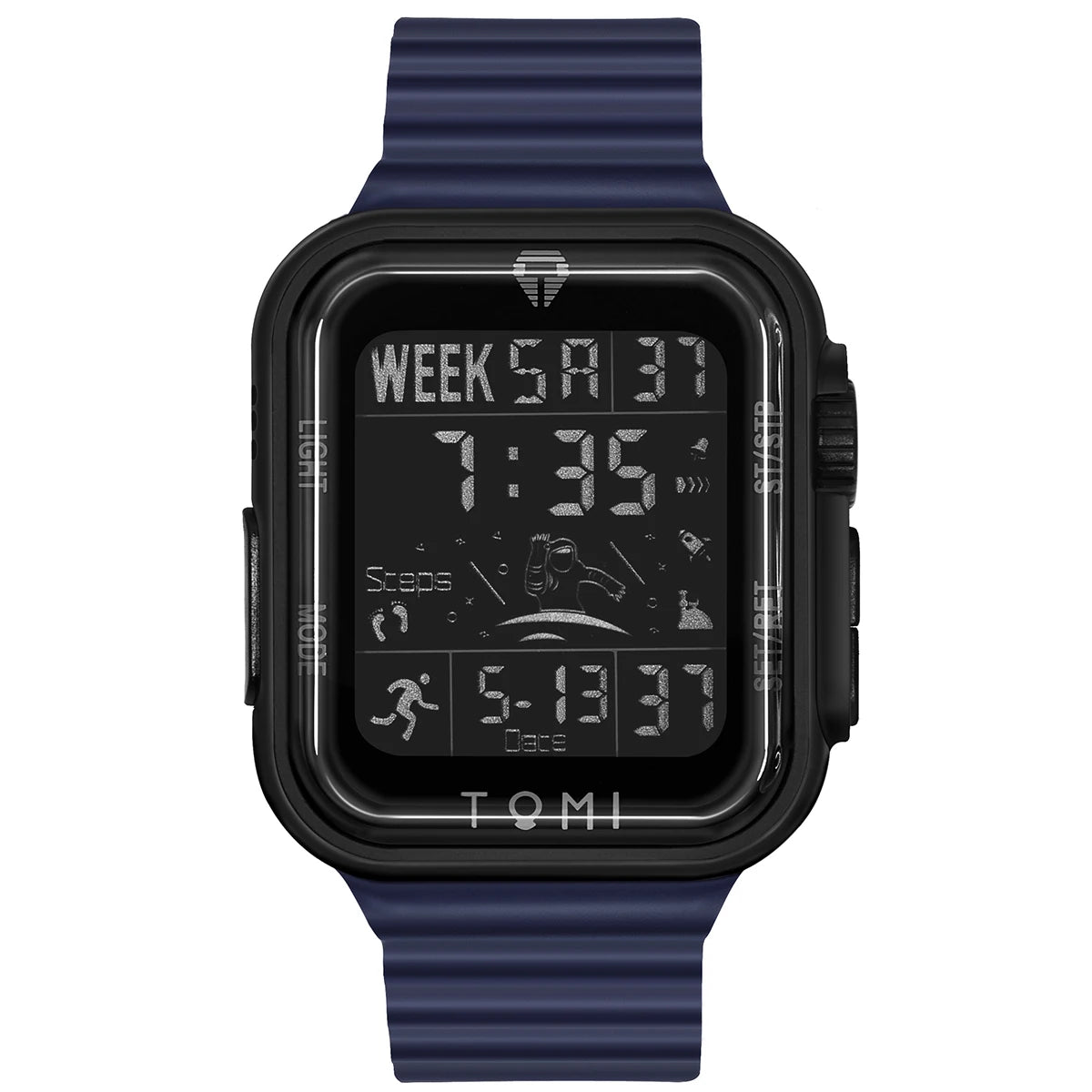 TOMI Pro Men’s Smartwatch – 1.86” AMOLED Touchscreen, Minimalist Design