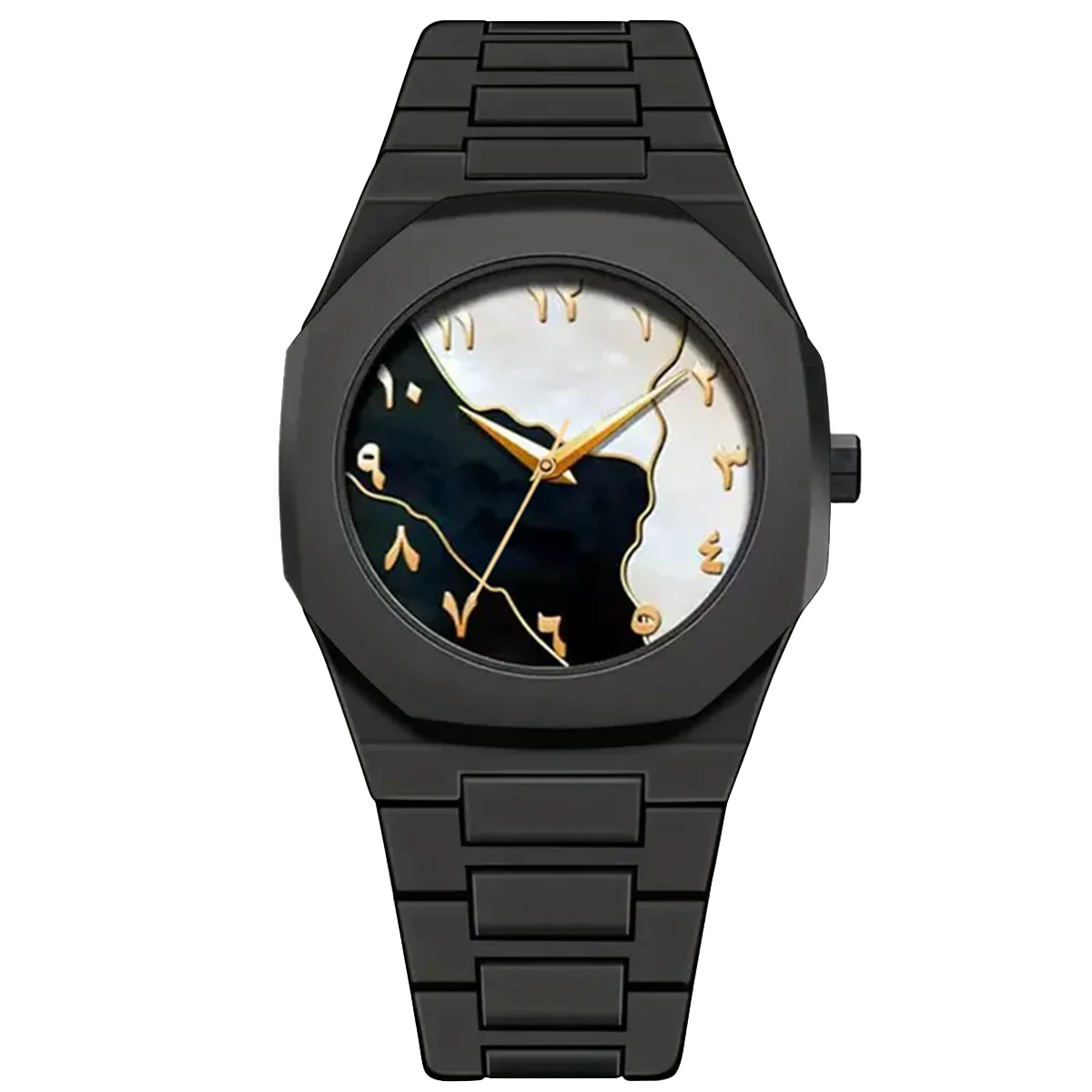LUCKYFOXNew high-end watches men's trend graffiti art quartz watches