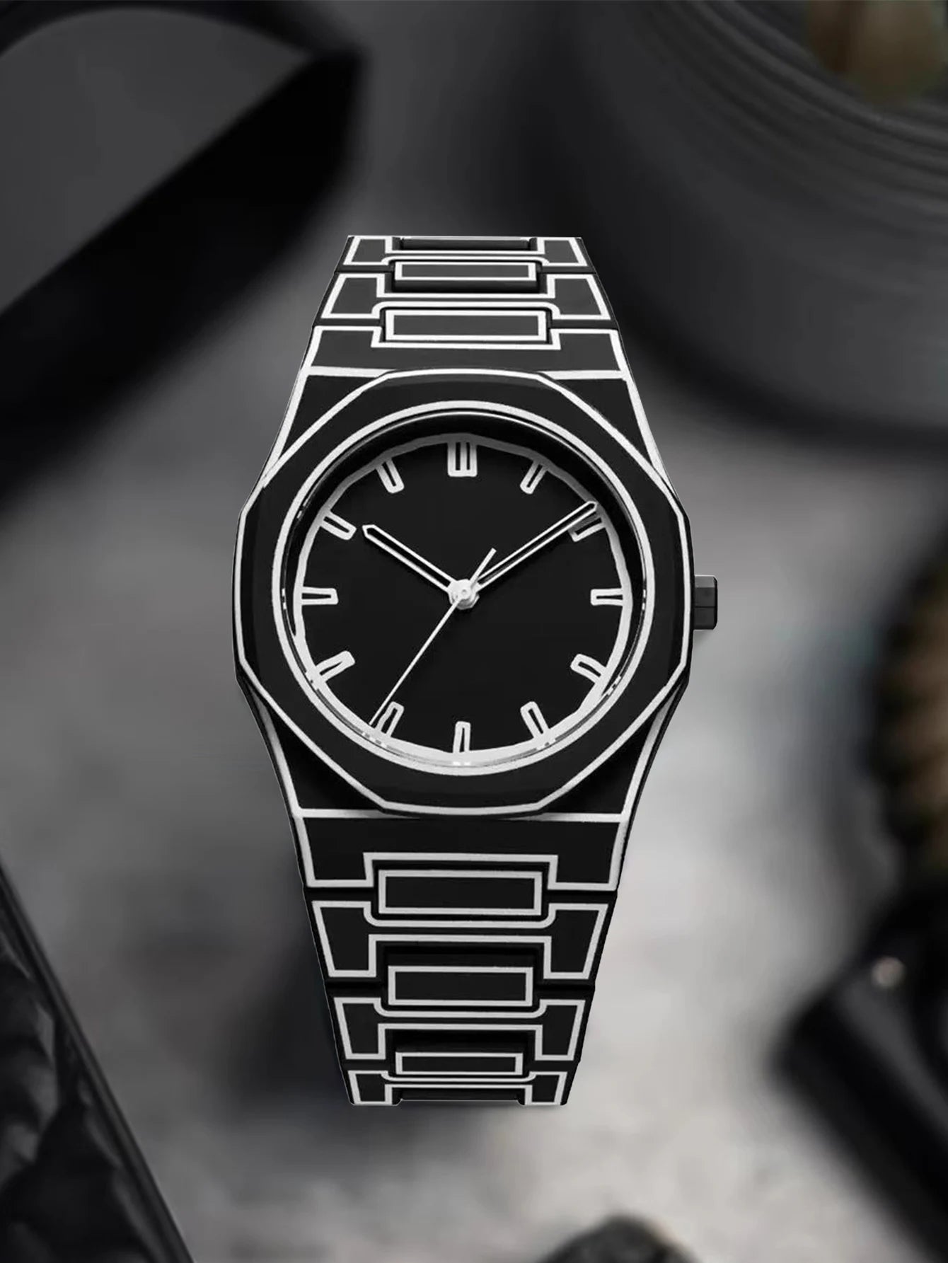 LUCKYFOXNew high-end watches men's trend graffiti art quartz watches