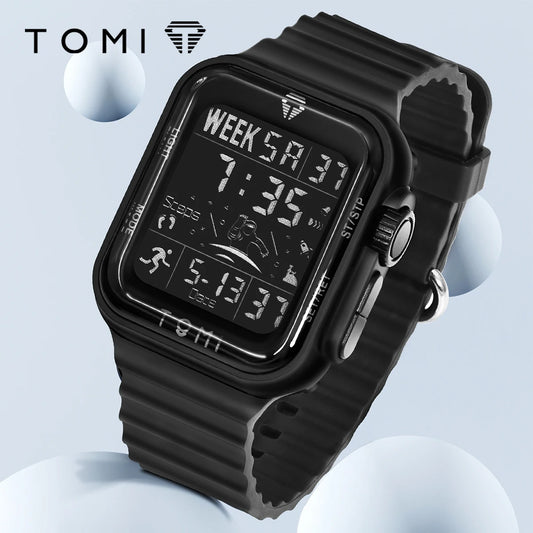 TOMI Pro Men’s Smartwatch – 1.86” AMOLED Touchscreen, Minimalist Design