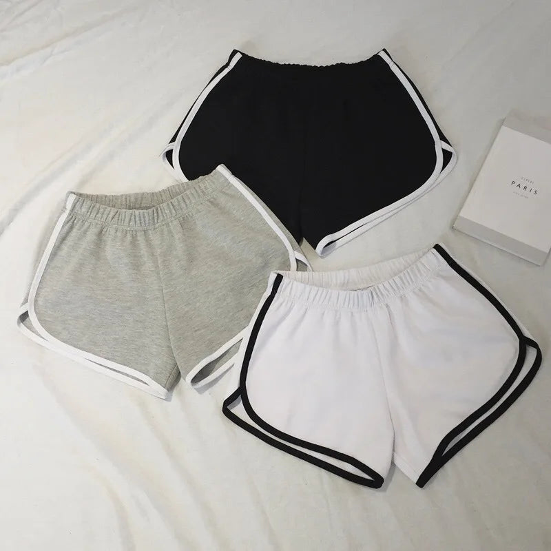 Women’s Quick-Dry Elastic Shorts – Fitness, Running & Casual Wear