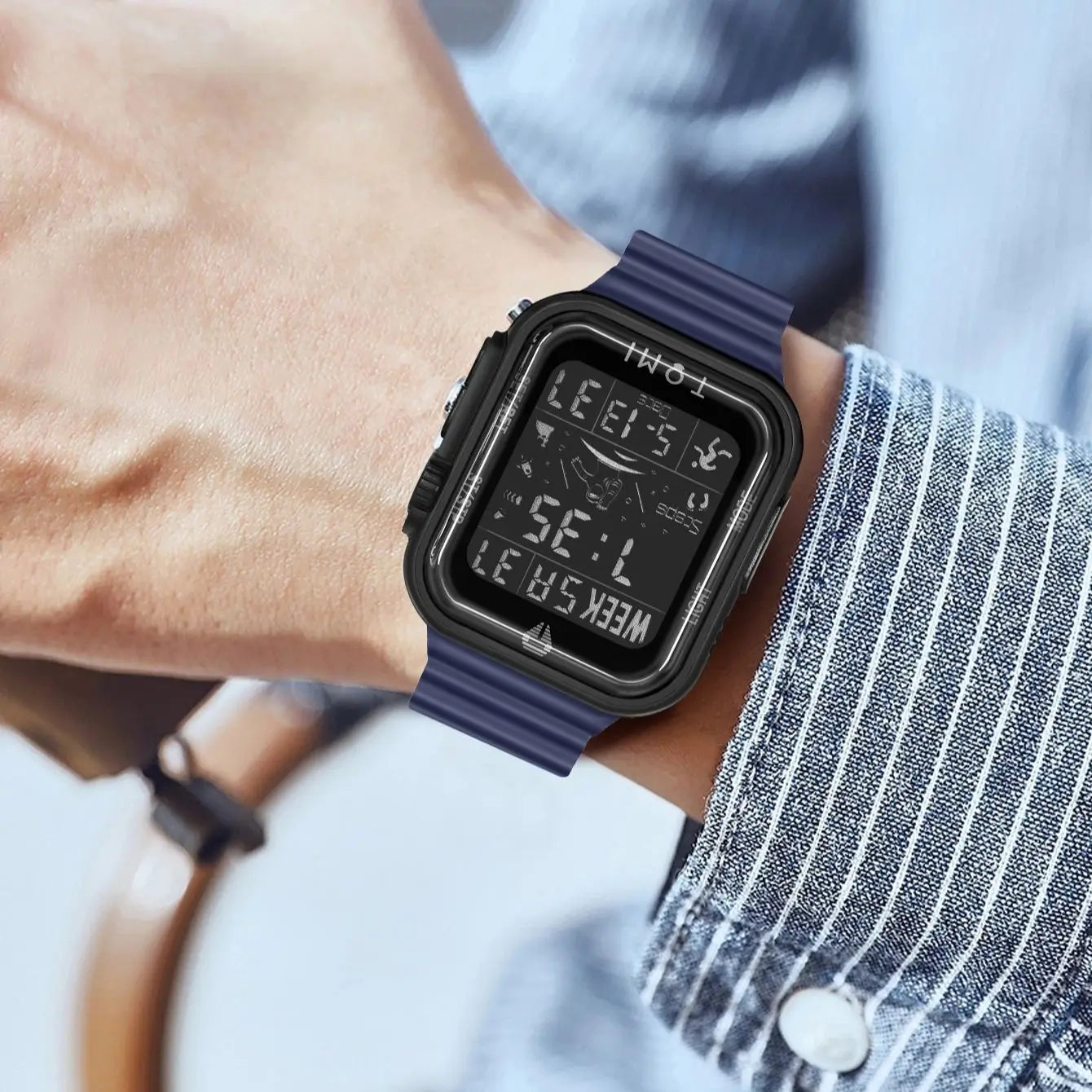 TOMI Pro Men’s Smartwatch – 1.86” AMOLED Touchscreen, Minimalist Design